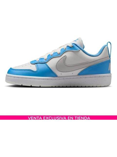 TENIS CASUAL COURT BOROUGH LOW RECRAFT (GS) AZUL NIKE - Imagen 2