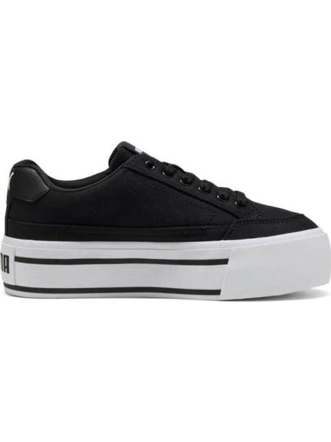 TENIS CASUAL COURT CLASSIC VULC FS PLATFORM WNS NEGRO PUMA - Imagen 4