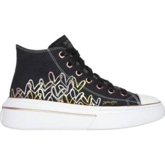 TENIS CASUAL COURT CLASSICS W NEGRO SKECHERS1