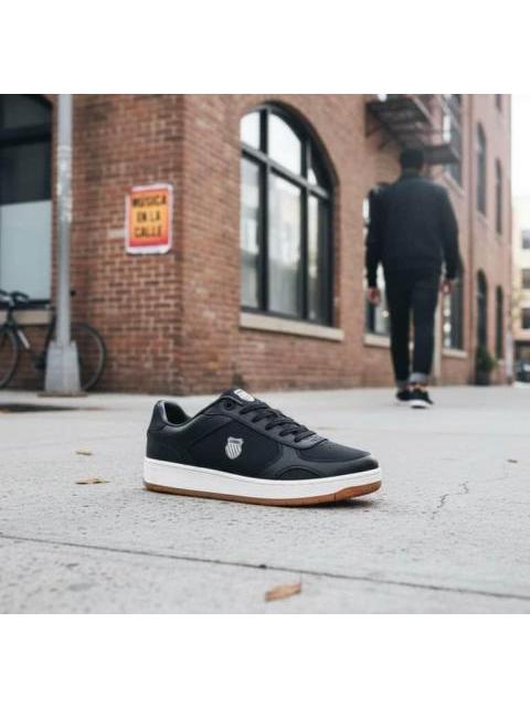 TENIS CASUAL DRAYTON BLANCO/NEGRO K-SWISS