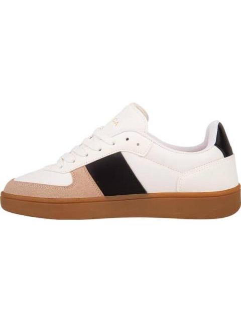 TENIS CASUAL FRANJA DETALLES GAMUZA BLANCO/NEGRO NAUTICA - Imagen 5