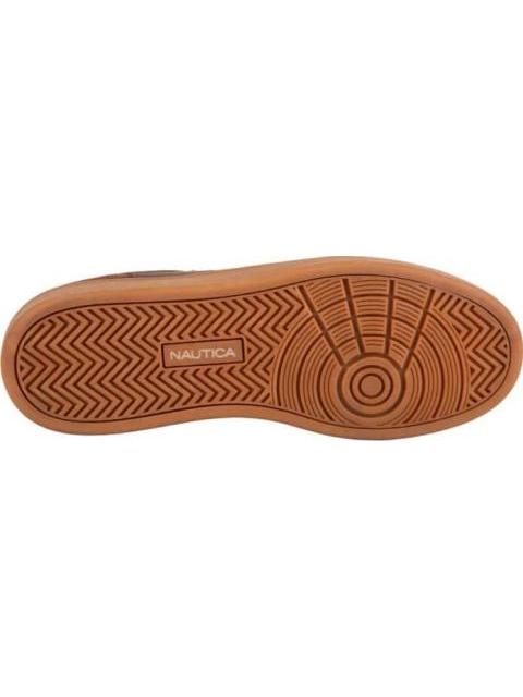 TENIS CASUAL FRANJA DETALLES GAMUZA CAFE NAUTICA - Imagen 4