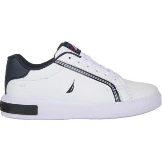 TENIS CASUAL FRANJAS DETALLE TALON BLANCO NAUTICA