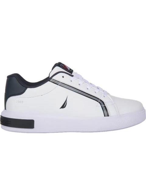 TENIS CASUAL FRANJAS DETALLE TALON BLANCO NAUTICA