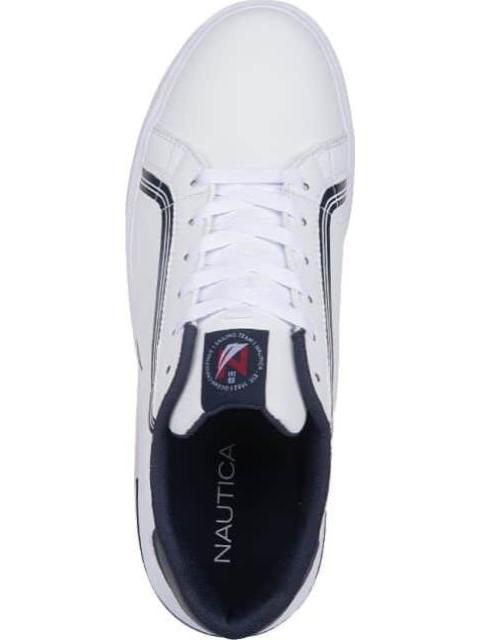 TENIS CASUAL FRANJAS DETALLE TALON BLANCO NAUTICA - Imagen 3