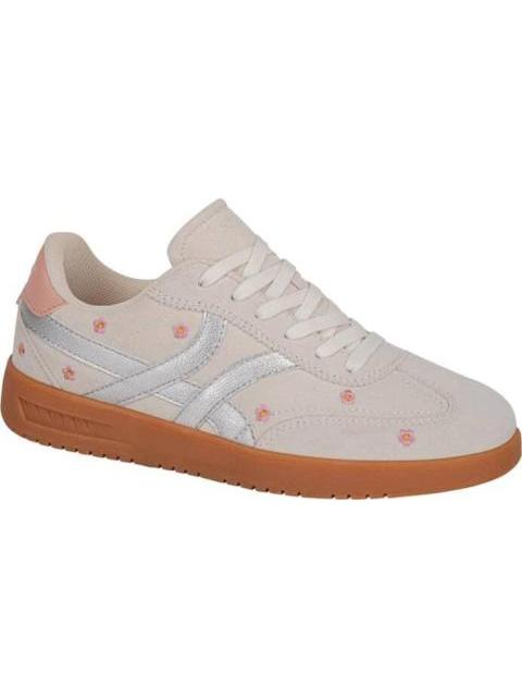 TENIS CASUAL GAMUZA NXT PIEL DURAZNO BLANCO NEXT CO - Imagen 2