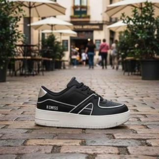 TENIS CASUAL HILVIBLACK NEGRO K-SWISS