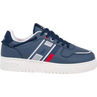 TENIS CASUAL MULTIAGUJETAS FRANJA VELA AZUL MARINO NAUTICA