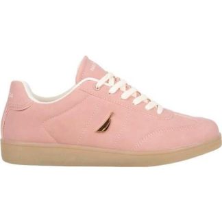TENIS CASUAL NOBUCK SUELA TRASLUCIDA ROSA NAUTICA