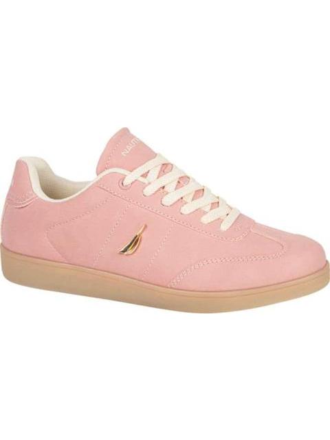 TENIS CASUAL NOBUCK SUELA TRASLUCIDA ROSA NAUTICA - Imagen 2