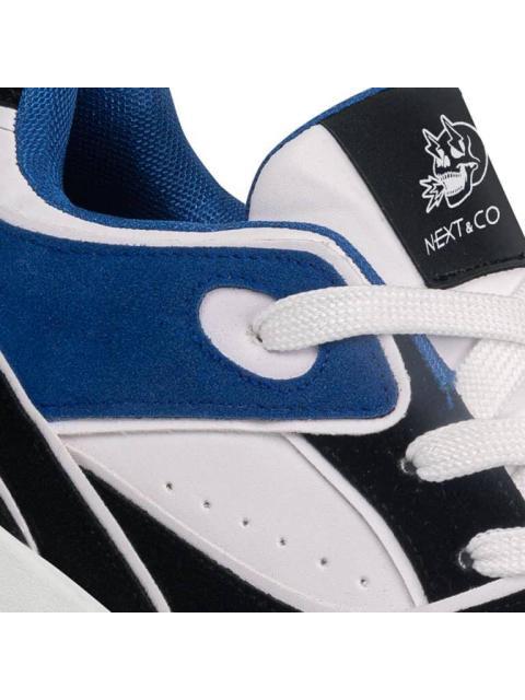 TENIS CASUAL NXT NAIROBI BICOLOR BLANCO/NEGRO NEXT CO - Imagen 6