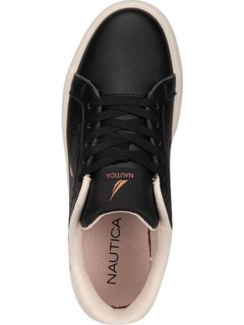 TENIS CASUAL PERFORACIONES SUELA LIGERA NEGRO NAUTICA - Imagen 3
