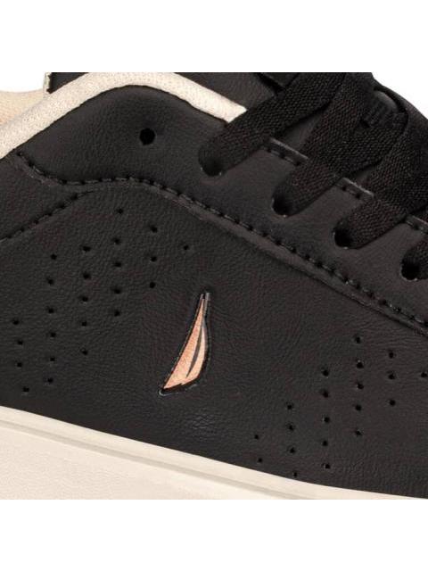 TENIS CASUAL PERFORACIONES SUELA LIGERA NEGRO NAUTICA - Imagen 6