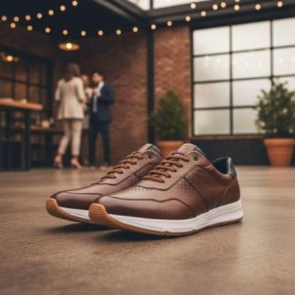 TENIS CASUAL PIEL ARCILLA CALZADO PAZSTOR