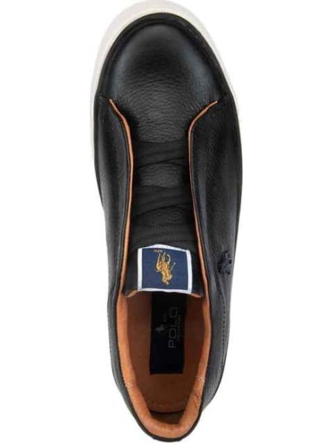 TENIS CASUAL PIEL NEGRO HPC POLO - Imagen 3