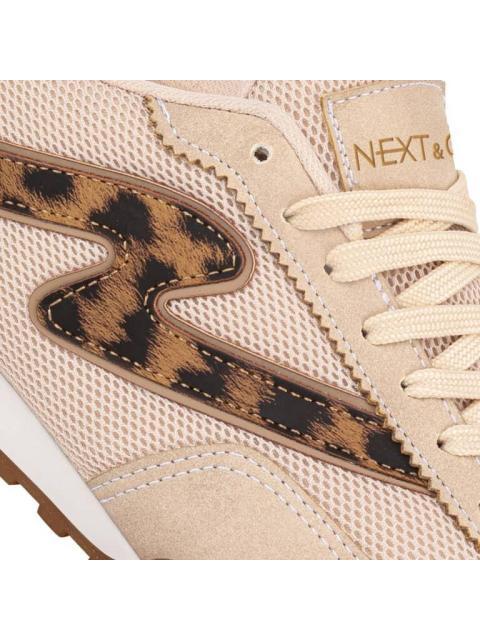 TENIS CASUAL PISO RETRO NTX ANIMAL PRINT BEIGE NEXT CO - Imagen 6