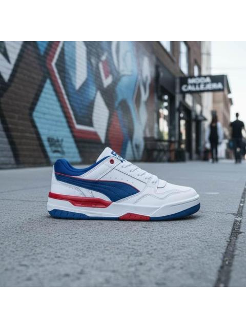 TENIS CASUAL PUMA REBOUND V6 LO JR BLANCO PUMA