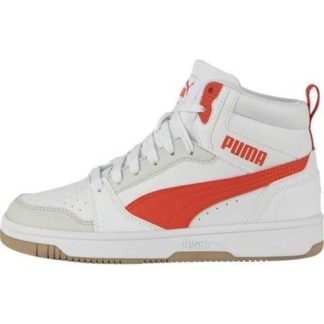 TENIS CASUAL PUMA REBOUND V6 MID JR BLANCO PUMA
