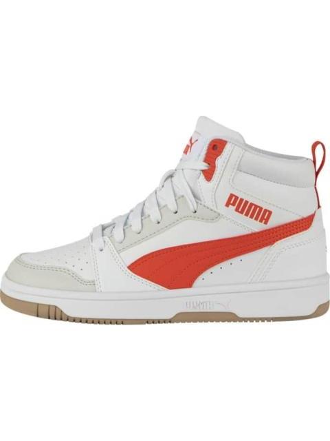 TENIS CASUAL PUMA REBOUND V6 MID JR BLANCO PUMA