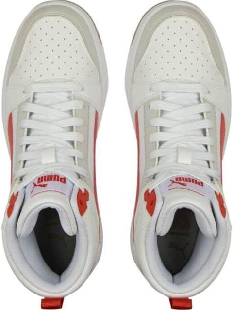 TENIS CASUAL PUMA REBOUND V6 MID JR BLANCO PUMA - Imagen 3