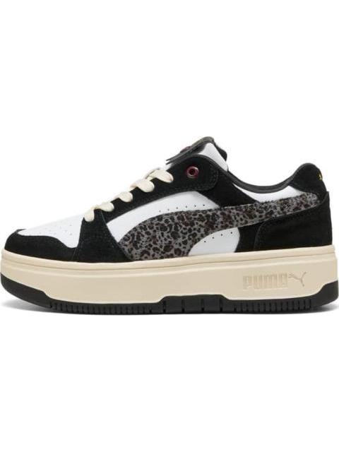 TENIS CASUAL REBOUND FEMME LOW ANIMAL FLAIR BLANCO/NEGRO PUMA - Imagen 2