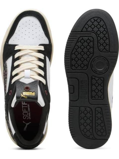 TENIS CASUAL REBOUND FEMME LOW ANIMAL FLAIR BLANCO/NEGRO PUMA - Imagen 4