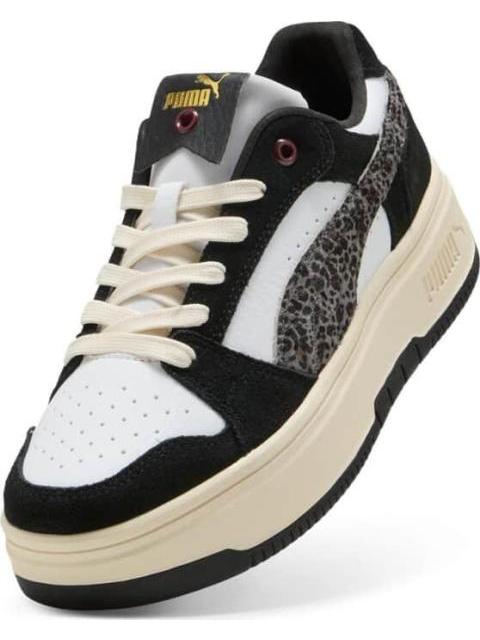TENIS CASUAL REBOUND FEMME LOW ANIMAL FLAIR BLANCO/NEGRO PUMA - Imagen 6