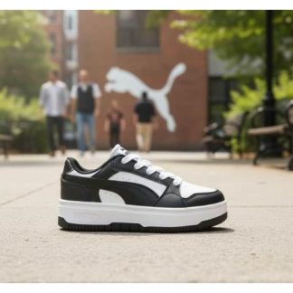 TENIS CASUAL REBOUND FEMME PS BLANCO/NEGRO PUMA