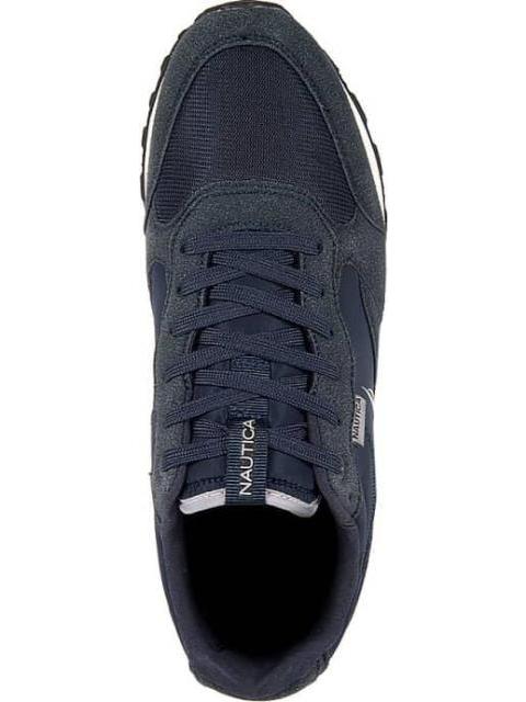 TENIS CASUAL RETRO DETALLES GAMUZA AZUL MARINO NAUTICA - Imagen 3