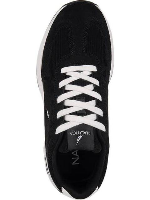 TENIS CASUAL RETRO PANA RAYADA BLANCO/NEGRO NAUTICA - Imagen 3