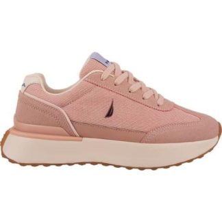 TENIS CASUAL RETRO PANA RAYADA ROSA NAUTICA
