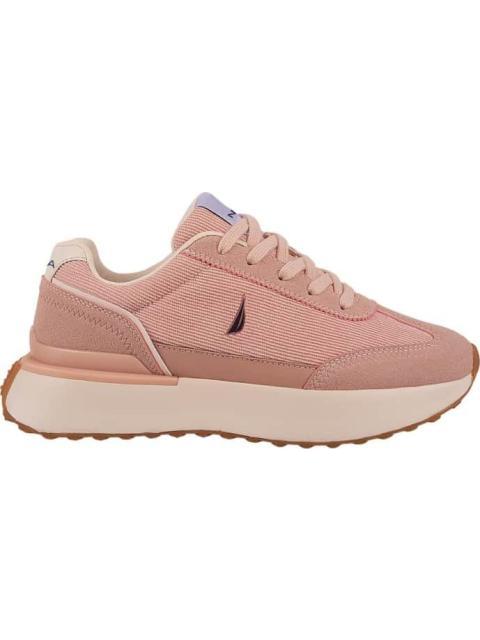 TENIS CASUAL RETRO PANA RAYADA ROSA NAUTICA