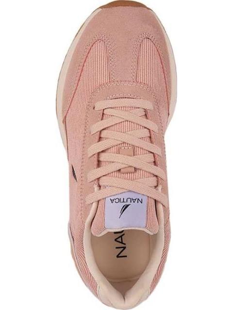 TENIS CASUAL RETRO PANA RAYADA ROSA NAUTICA - Imagen 3