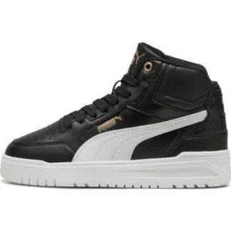TENIS CASUAL SHUFFLE DOWNTOWN MID JR BLANCO/NEGRO PUMA