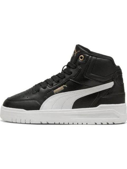 TENIS CASUAL SHUFFLE DOWNTOWN MID JR BLANCO/NEGRO PUMA