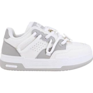 TENIS CASUAL SKATE BICOLOR MULTIAGUJETA BLANCO NEXT CO
