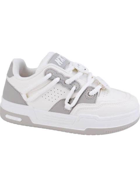 TENIS CASUAL SKATE BICOLOR MULTIAGUJETA BLANCO NEXT CO - Imagen 2