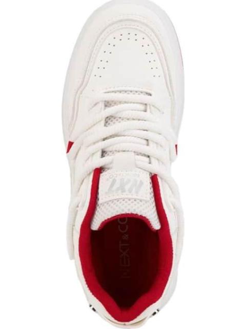 TENIS CASUAL SKATE BICOLOR MULTIAGUJETA BLANCO NEXT CO - Imagen 3