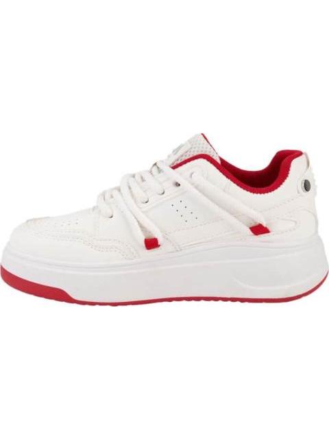 TENIS CASUAL SKATE BICOLOR MULTIAGUJETA BLANCO NEXT CO - Imagen 5