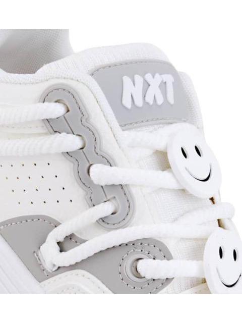 TENIS CASUAL SKATE BICOLOR MULTIAGUJETA BLANCO NEXT CO - Imagen 6