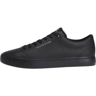 TENIS CASUAL TH HI VULC CORE LOW LTH II ESS NEGRO TOMMY HILFIGER