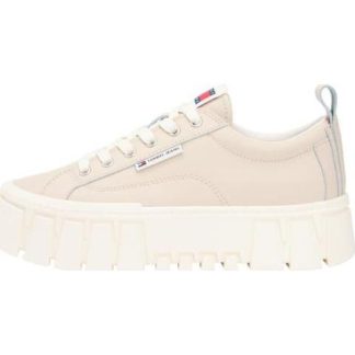 TENIS CASUAL TJW VULC FLATFORM LEATHER BEIGE TOMMY HILFIGER