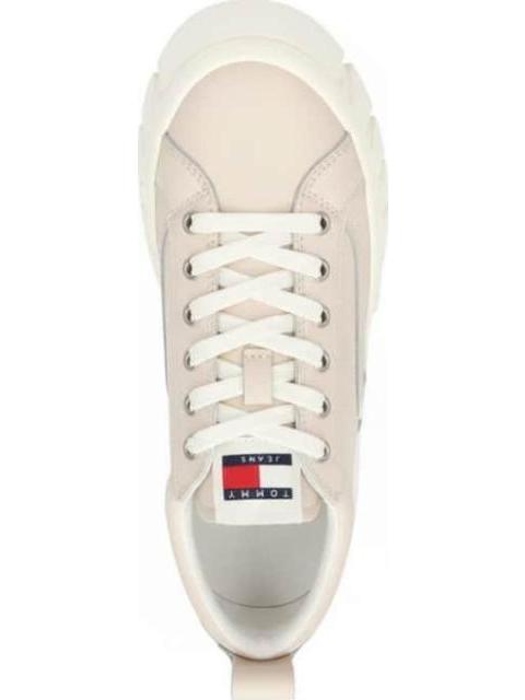 TENIS CASUAL TJW VULC FLATFORM LEATHER BEIGE TOMMY HILFIGER - Imagen 3