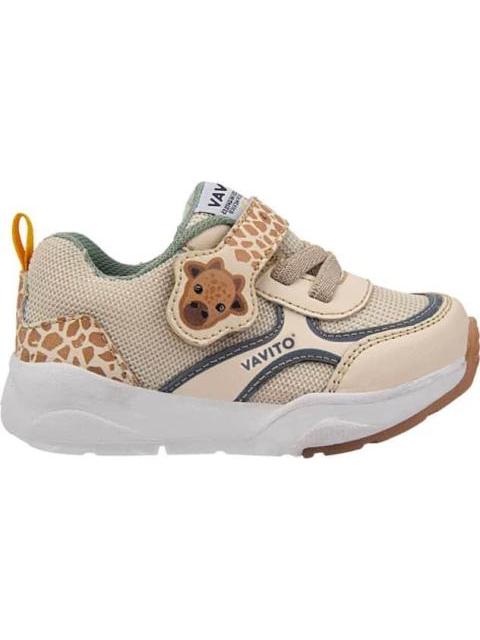 TENIS CASUAL URBANO AGUJETA ELASTICA CONTACTEL BEIGE VAVITO