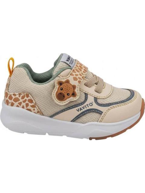 TENIS CASUAL URBANO AGUJETA ELASTICA CONTACTEL BEIGE VAVITO - Imagen 2