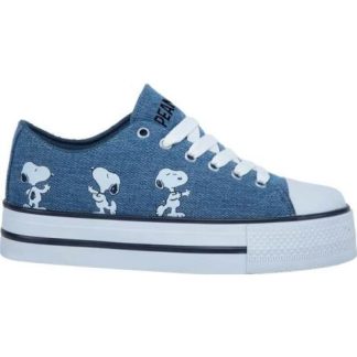 TENIS CASUAL URBANO AZUL MEZCLILLA PEANUTS
