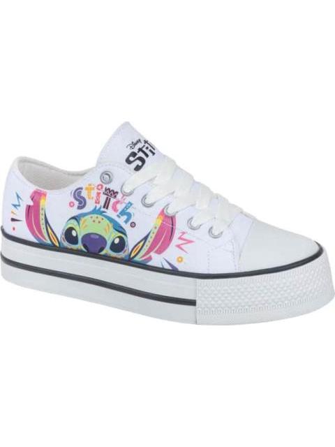 TENIS CASUAL URBANO BLANCO STITCH - Imagen 2