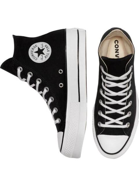 TENIS CASUAL CON PLATAFORMA NEGRO CONVERSE - Imagen 6