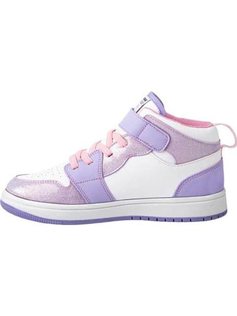 TENIS CASUAL URBANO BOTA GLITTER BLANCO VAVITO - Imagen 6