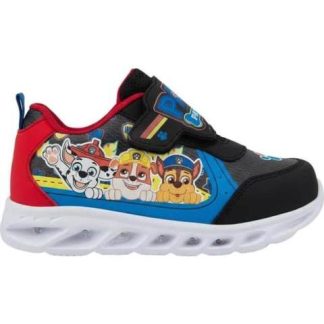 TENIS CASUAL URBANO CHOCLO PAW PATROL LUCES NEGRO PAW PATROL